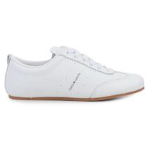 Tênis Feminino Cravo e Canela Casual Couro Branco - 1547CC