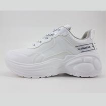 Tênis Feminino Dad Sneaker Branco Macrame Lettering 216374 - Via Marte