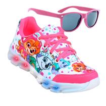 Tenis Feminino De Led Infantil Patrulha Canina Meninas Casual + Oculos PCF+O Tenis Feminino De Led Infantil Patrulha Canina Meninas Casual + Oculos PCF+O