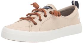 Tênis feminino de linho Sperry Crest Vibe, Oat, EUA, 8,5 de largura