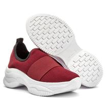 Tênis Feminino de Tecido Super Confortável - Bordô