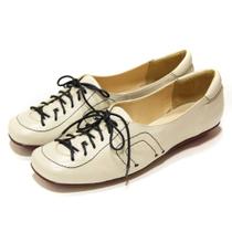 Tênis Feminino Debora Germani Off White Em Couro Sapatênis Leve Confortável 8107