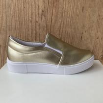 Tênis Feminino dourado Tênis Feminino dourado
