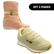 Tenis Feminino e Coturno Infantil - KIT 2 PARES Tam 20 ao 34 Tenis Feminino e Coturno Infantil - KIT 2 PARES Tam 20 ao 34