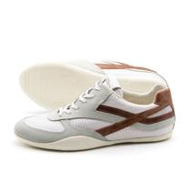 Tênis Feminino Electra em Couro Tela Off White - 6800TO Tênis Feminino Electra em Couro Tela Off White - 6800TO