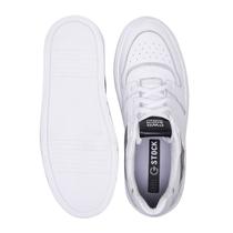 Tenis feminino em couro legitimo branco