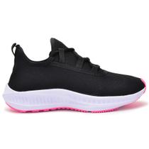 Tênis Feminino Em Nylon Confortável E Macio Correr Caminhar Academia Preto Vários Tamanhos 38 a 40 Leve Casual CA Shoes