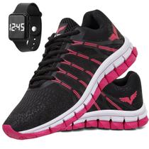Tenis Feminino Esportivo Conforto Academia Veloz + Relogio Tenis Feminino Esportivo Conforto Academia Veloz + Relogio