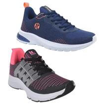 Tênis Feminino Esportivo Fitness Caminhada Academia Kit 2 Tênis Feminino Esportivo Fitness Caminhada Academia Kit 2