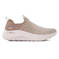 Tênis Feminino Fácil Calce Skechers Go Walk Arch Fit 2.0 150055 Bege Tênis Feminino Fácil Calce Skechers Go Walk Arch Fit 2.0 150055 Bege