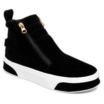 Tênis Feminino Fit Botinha De Academia em Camurça Leve Bota Com Zíper Lateral 203-GG Tênis Feminino Fit Botinha De Academia em Camurça Leve Bota Com Zíper Lateral 203-GG