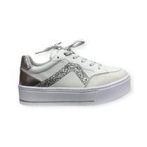 Tênis Feminino Flatform com Brilho Strass Tendência Passeio Urbano Ramarim Ref 2497206