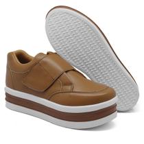 Tenis Feminino Flatform Confortavel Calce Facil em TIras