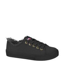 Tênis Feminino Flatform Desfiado Casual Moleca 5667.822 - Preto - 34 Tênis Feminino Flatform Desfiado Casual Moleca 5667.822 - Preto - 34