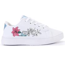 Tênis Feminino Floral Sapatênis Casual Sola Baixa Romântico para o Seu Look Tênis Feminino Floral Sapatênis Casual Sola Baixa Romântico para o Seu Look