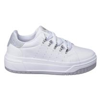 Tênis Feminino Force Flatform Vanscy Sneaker Retrô Branco