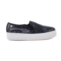 Tênis Feminino Giulia Domna Couro Escamado Preto - 327.75