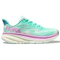 Tênis Feminino Hoka Clifton 9 Verde e Roxo