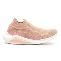 Tênis Feminino Hype Knit Slip On Nude New Petite Jolie PJ5517