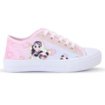 Tênis Feminino Infantil Casual Panda Cano Baixo Menina Glitter 021 - LUKYS CALÇADOS