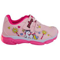 Tênis Feminino Infantil Led Sapato Menina Escolar Unicórnio Presente Aniversário Macio Antiderrapante Fecho de Contato Shoes Kids Tênis Feminino Infantil Led Sapato Menina Escolar Unicórnio Presente Aniversário Macio Antiderrapante Fecho de Contato Shoes Kids