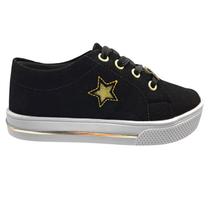 Tênis Feminino Infantil Nobuck Estrela Sophia Almeida