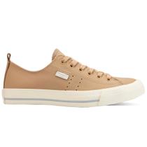 Tênis Feminino Isla Leather Couro - Bege - Coca Cola Bege