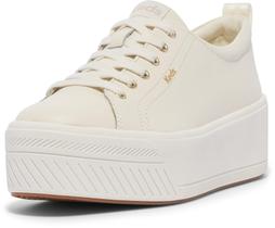 Tênis feminino Keds Skyler com cadarço em couro branco 8.5 Tênis feminino Keds Skyler com cadarço em couro branco 8.5