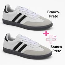 Tênis Feminino Kit 2 Pares Casual Retrô Vintage Imperdível