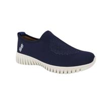 Tenis Feminino Knit Slip On Para Joanete Ae2208001 Azul - USAFLEX