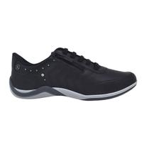 Tênis Feminino Kolosh C3670 Sapatenis Casual Zíper Preto