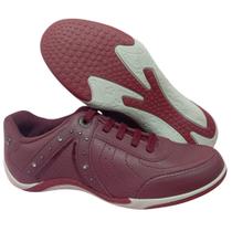 tenis feminino kolosh casual em couro cabernet vinho
