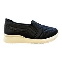 Tenis Feminino Kolosh Ultraconforto Calce Fácil Superleve Casual Slip C3159 Preto Tenis Feminino Kolosh Ultraconforto Calce Fácil Superleve Casual Slip C3159 Preto