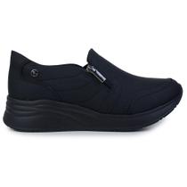 Tênis Feminino Kolosh Upper Anabela Preto - C3989-6 Tênis Feminino Kolosh Upper Anabela Preto - C3989-6