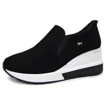Tênis Feminino Leve Conforto Anabela Slip On Via Marte