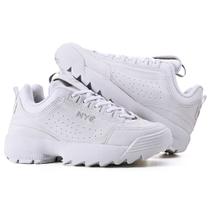Tenis Feminino Masculino Branco Disrupt Nyc Shoes Moda