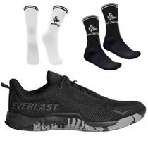 Tenis Feminino Masculino Everlast Esportes + 2 Pares Meias