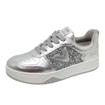 Tênis Feminino Maxi Glitter Flatform Casual Conforto Via Marte