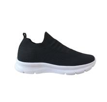 Tênis Feminino Meia Malha Knit Preto Sem Cadarço Conforto Tênis Feminino Meia Malha Knit Preto Sem Cadarço Conforto