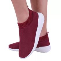 Tênis feminino meia respirável esporte casual