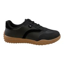 Tenis Feminino Mississipi Conforto Retrô Casual Camurça Me271 Preto