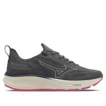 Tênis Feminino Mizuno Cool Ride 3 Cinza Escuro e Pink