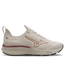 Tênis Feminino Mizuno Cool Ride 3 SoftierFoam Off White/Rosa