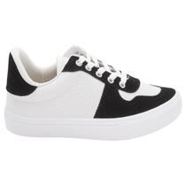 Tênis Feminino Moda Leve ML 02 - Branco E Preto Tênis Feminino Moda Leve ML 02 - Branco E Preto