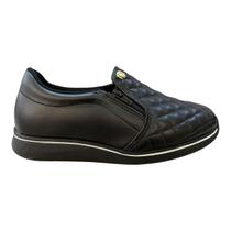 Tenis Feminino Modare Casual Calce Fácil Zíper Ultraconforto 7358.224 Preto