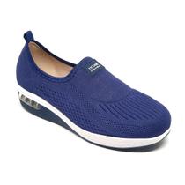 Tenis Feminino Modare Marinho Ultraconforto Gel Tech Casual Macio