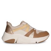 Tênis Feminino Modare Napa Plataforma Textil Bege/Marrom Tênis Feminino Modare Napa Plataforma Textil Bege/Marrom