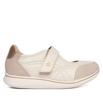 Tênis Feminino Modare Tira Aderente Bege/Dourado Tênis Feminino Modare Tira Aderente Bege/Dourado