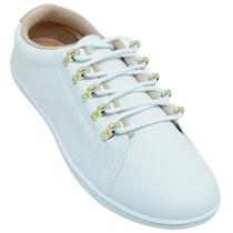 Tênis Feminino Moleca Brilho Cravejado Napa Floather