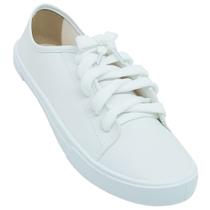 Tênis Feminino Moleca Cano Baixo Cadarços Ajuste